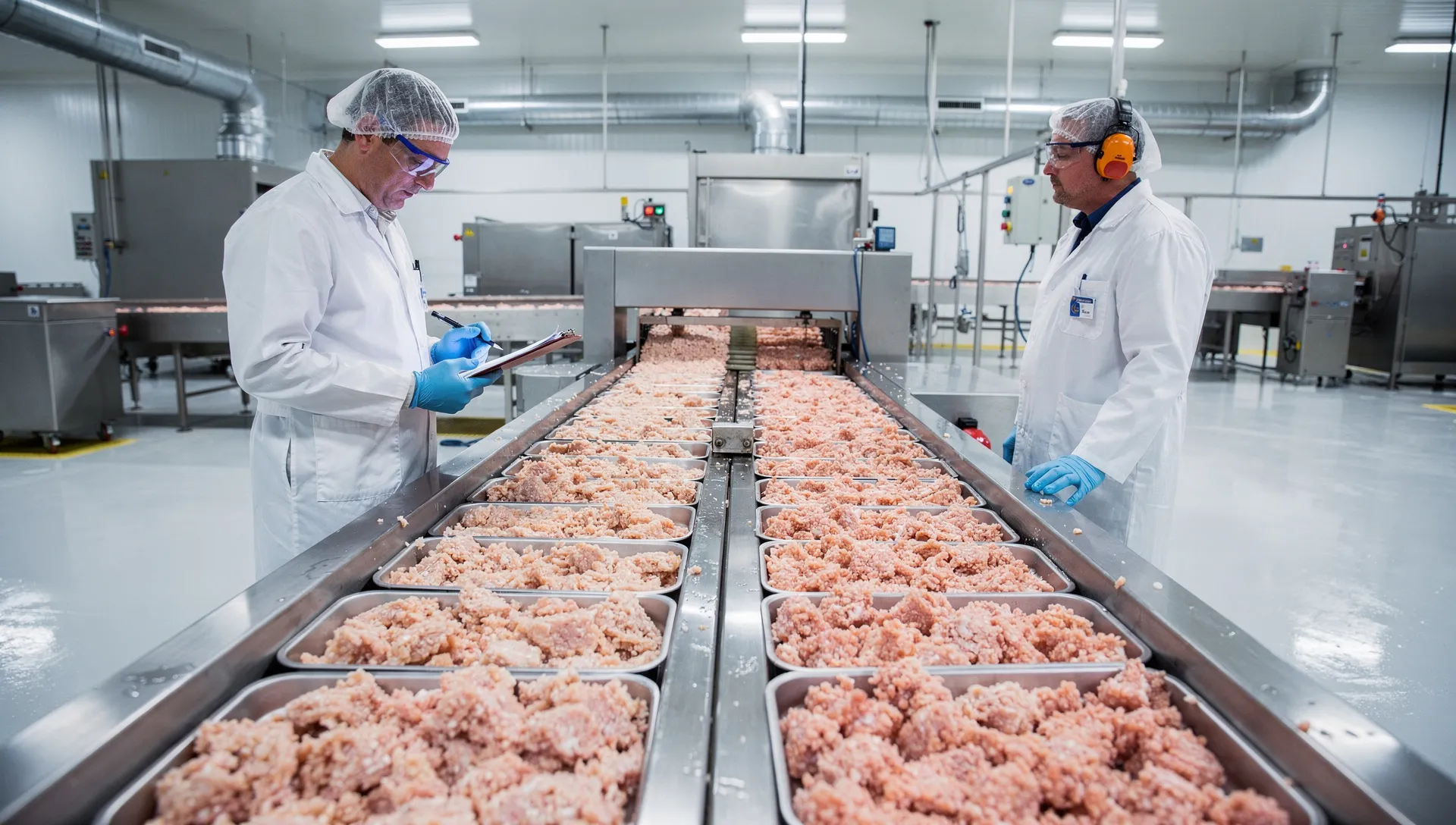 Confronto in stabilimento tra due linee di recupero carne con diverse texture del prodotto finale